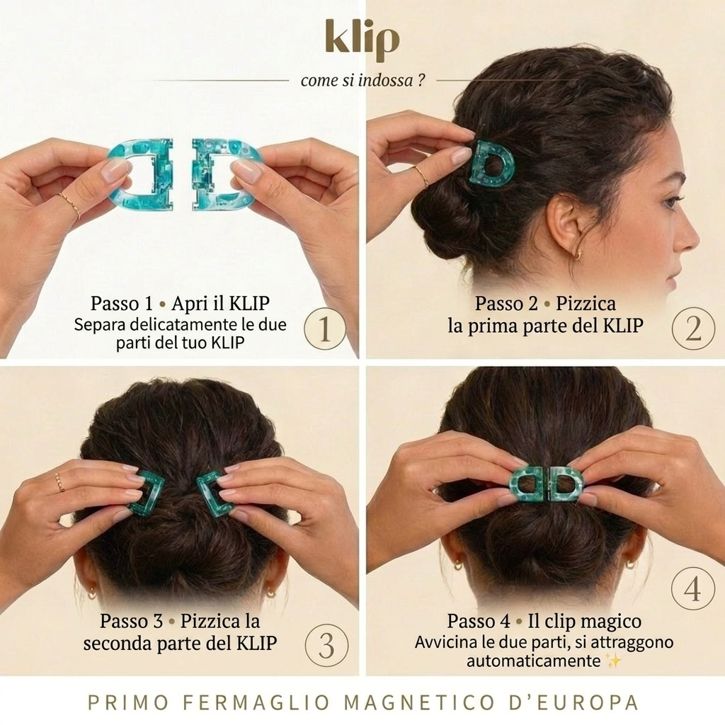 Klip "D" - Molletta Magnetica